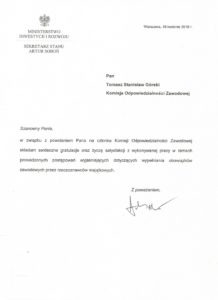 Potwierdzenie-powołania-do-Komisji-Odpowiedzialności-Zawodowej-Rzeczoznawca-Majątkowy-Tomasz-Górski